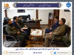 دیدار دکتر احمدی با فرمانده حوزه بسیج کارمندان کل شهید رجایی 2