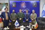 دیدار دکتر احمدی با فرمانده حوزه بسیج کارمندان کل شهید رجایی 3