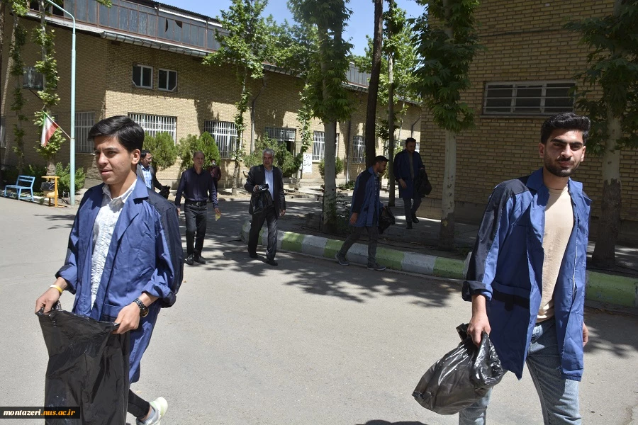 برگزاری آیین پاکسازی محیط زیست در دانشکده شهید منتظری 4