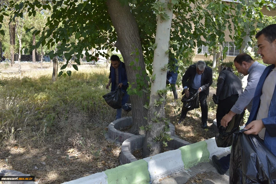 برگزاری آیین پاکسازی محیط زیست در دانشکده شهید منتظری 6