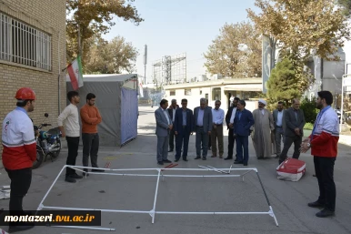 بازدید هیأت رئیسه و مسئولان از غرفه‌های دانشجویی دانشکده منتظری هم‌زمان با آغاز سال تحصیلی 6