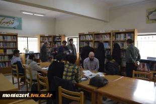 حضور هیأت‌رئیسه دانشکده شهید منتظری در کتابخانه به مناسبت ۲۴ آبان، روز کتاب، کتابخوانی و کتابدار 3
