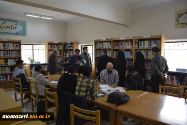 حضور هیأت‌رئیسه دانشکده شهید منتظری در کتابخانه به مناسبت ۲۴ آبان، روز کتاب، کتابخوانی و کتابدار 3