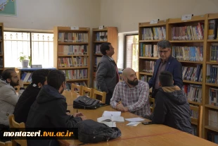 حضور هیأت‌رئیسه دانشکده شهید منتظری در کتابخانه به مناسبت ۲۴ آبان، روز کتاب، کتابخوانی و کتابدار 4