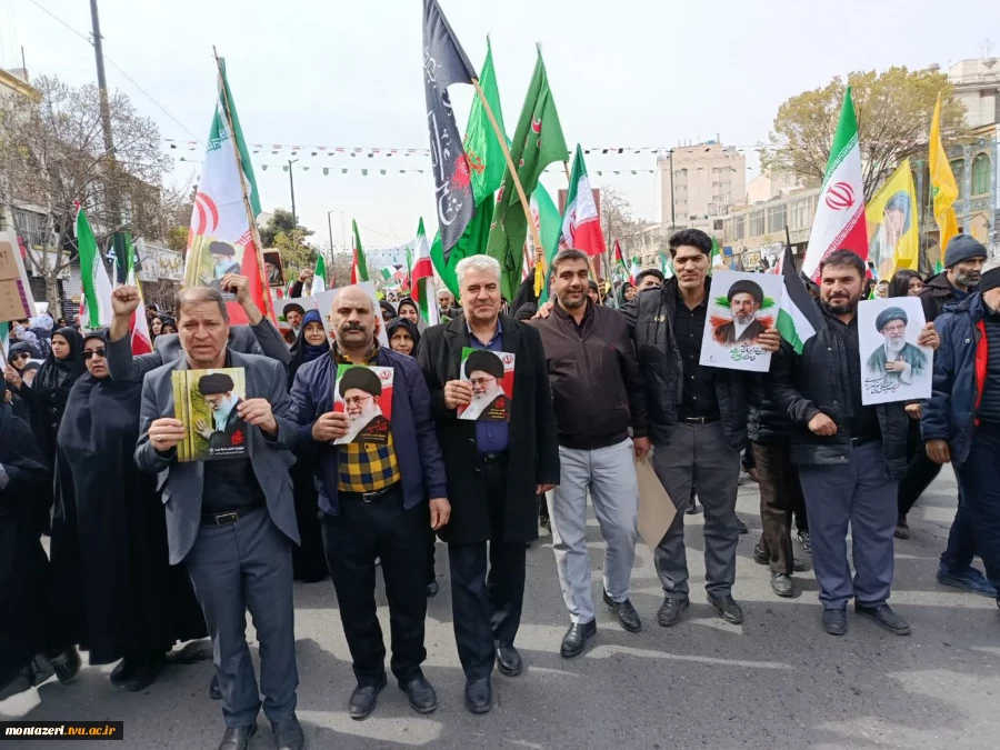 حضور دانشگاهیان دانشکده شهید منتظری در راهپیمایی روز قدس 5