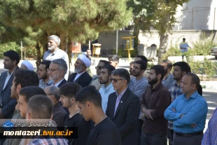 اهتزاز پرچم جمهوری اسلامی ایران همزمان با آغاز سال تحصیلی در دانشکده شهید منتظری مشهد 4