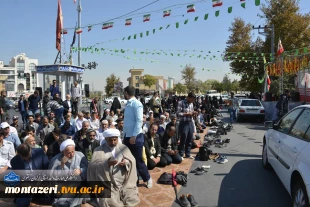 دانشکده شهید منتظری مشهد میزبان امتداد «زنجیره انسانی جان‌فدا» در حمایت از میهن و ایران 2