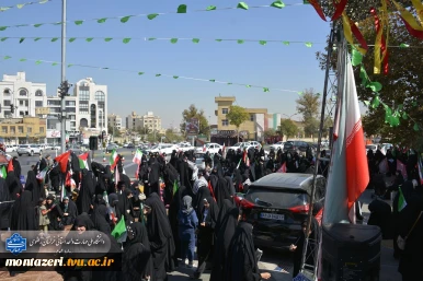 دانشکده شهید منتظری مشهد میزبان امتداد «زنجیره انسانی جان‌فدا» در حمایت از میهن و ایران 3