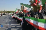 دانشکده شهید منتظری مشهد میزبان امتداد «زنجیره انسانی جان‌فدا» در حمایت از میهن و ایران 7